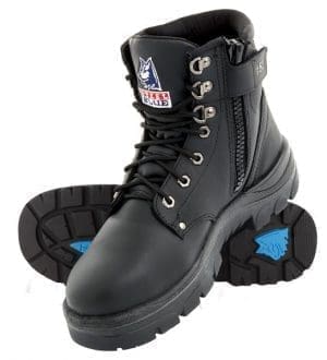 Steel Blue Argyle Zip Black Boots in QLD
