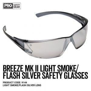 Pro Choice Breeze MK II Safety Glasses - Light Smoke in QLD